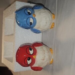 Owl Couple Salt and Pepper Shakers NWT Collectible